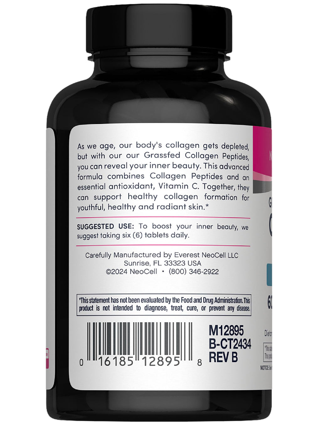NeoCell Super Collagen Plus Vitamin C – Skin, Hair & Nails (120 Count)