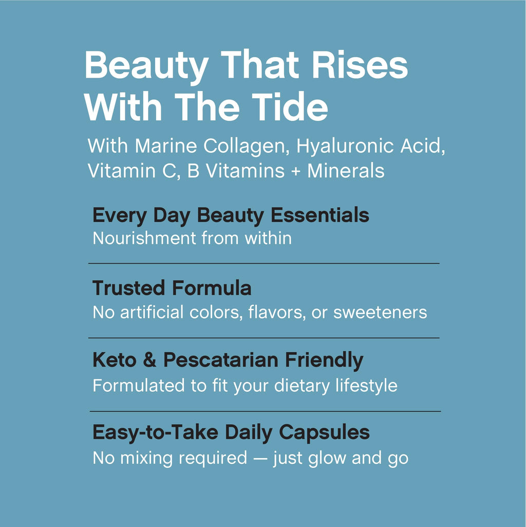 NeoCell Marine Collagen Peptides Capsules | 300 Pills | Hyaluronic Acid + Vitamin C