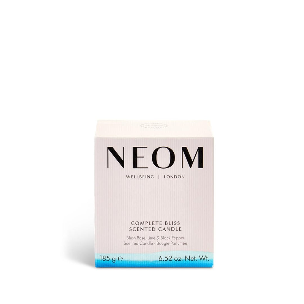 NEOM Complete Bliss Candle – 1 Wick | Blush Rose, Lime & Black Pepper | Scent to De-Stress