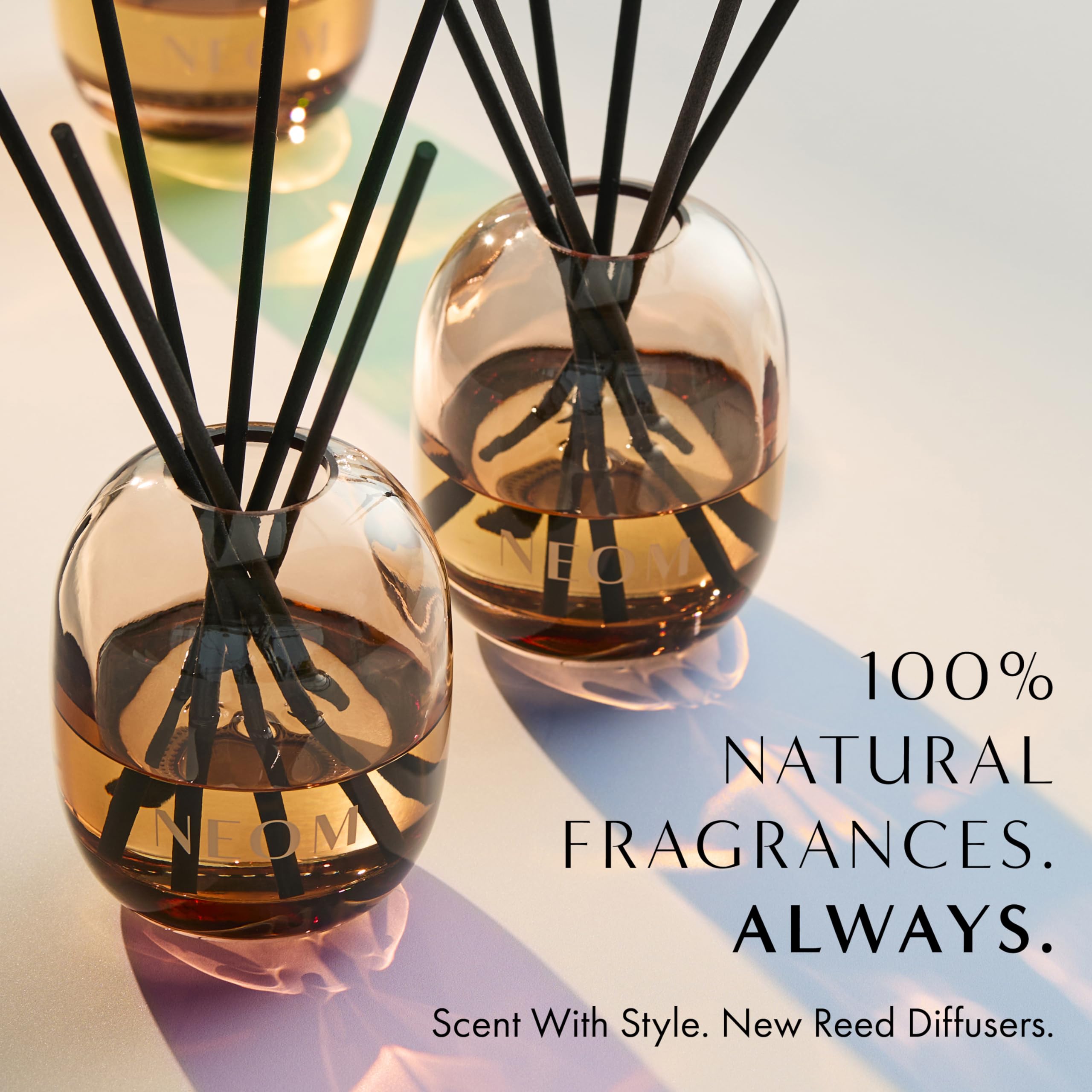 NEOM Happiness Reed Diffuser Refill 100ml – Neroli, Mimosa & Lemon | 12 Weeks | 100% Natural