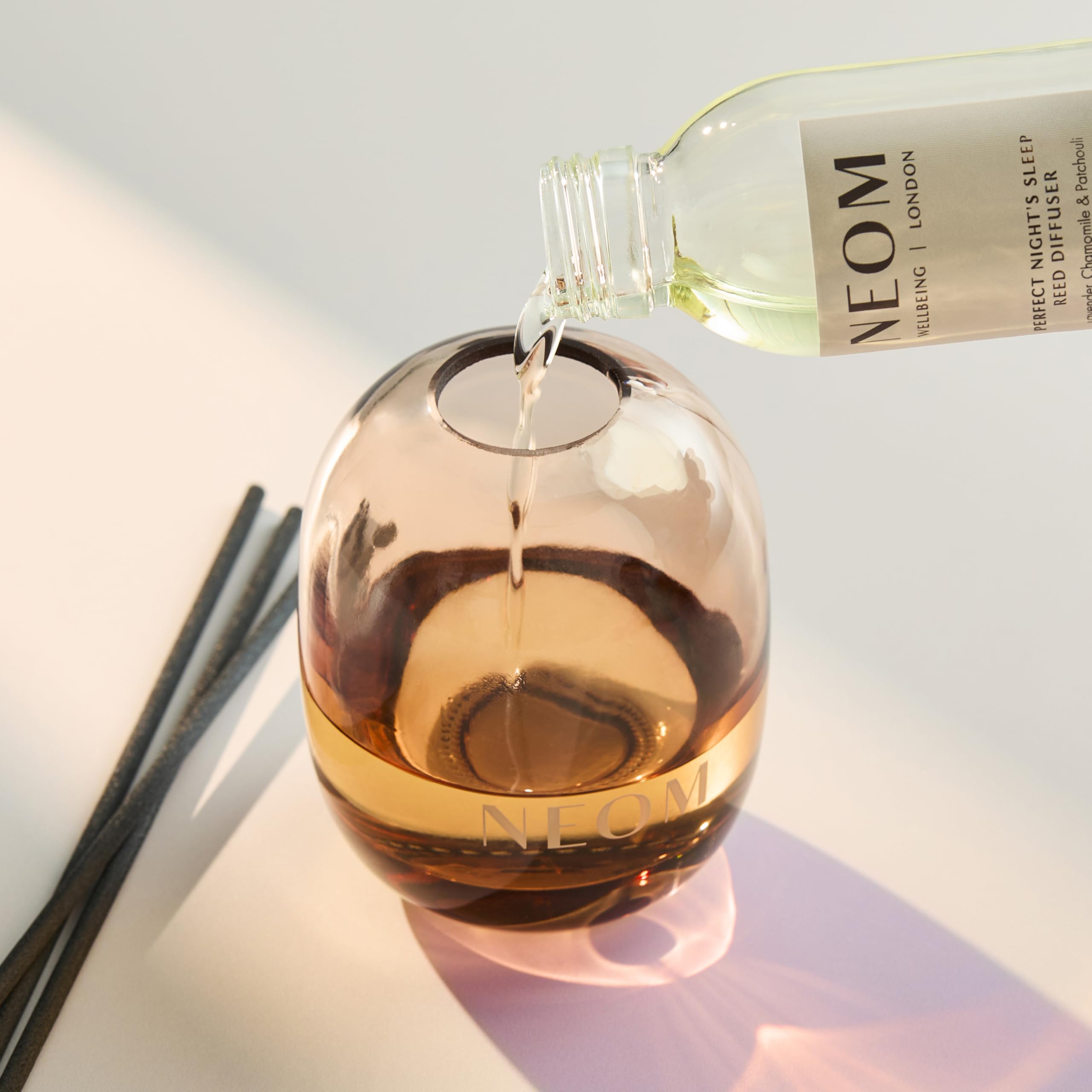 NEOM Perfect Night's Sleep Reed Diffuser 100ml – Lavender, Chamomile & Patchouli | 100% Natural Fragrances