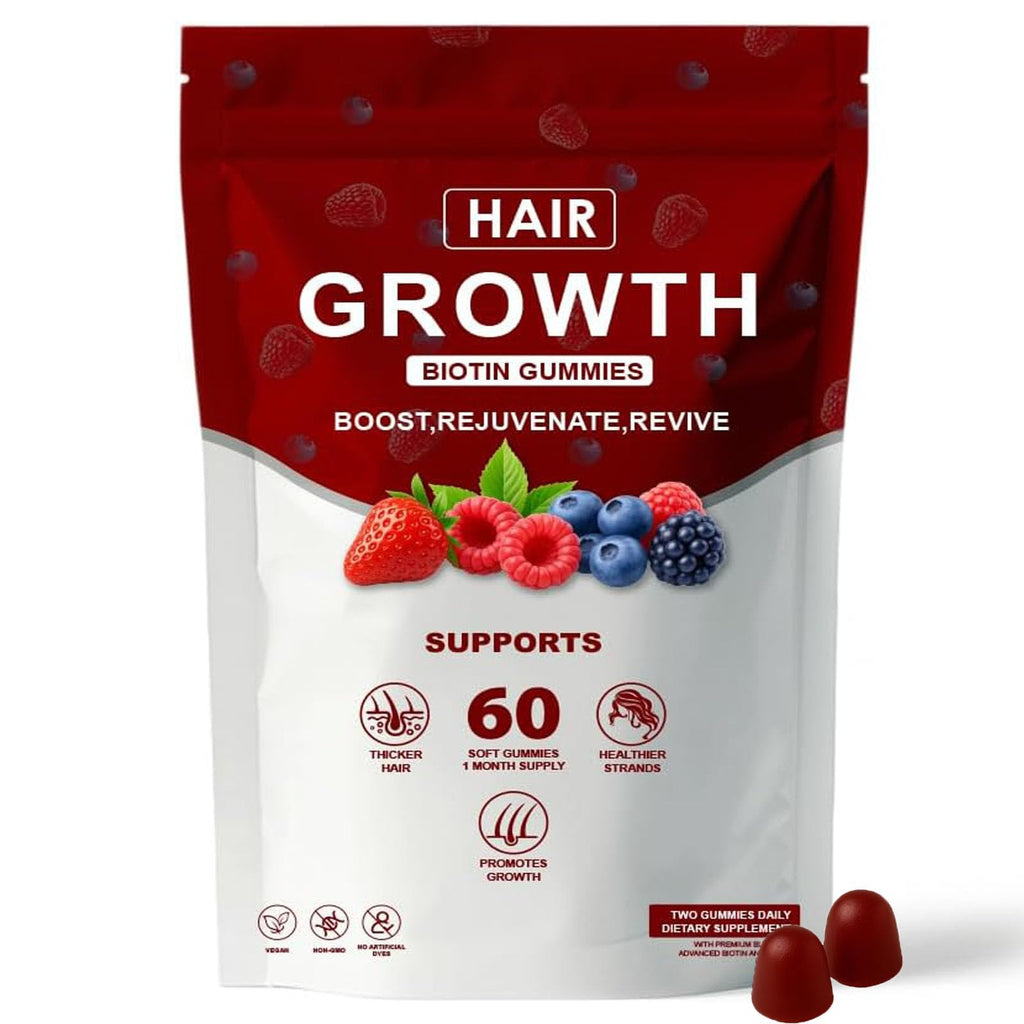 Neonomicon Lumin Hair Growth Gummies – Biotin, Vitamin C & E, Rosemary, Saw Palmetto | 60 Gummies