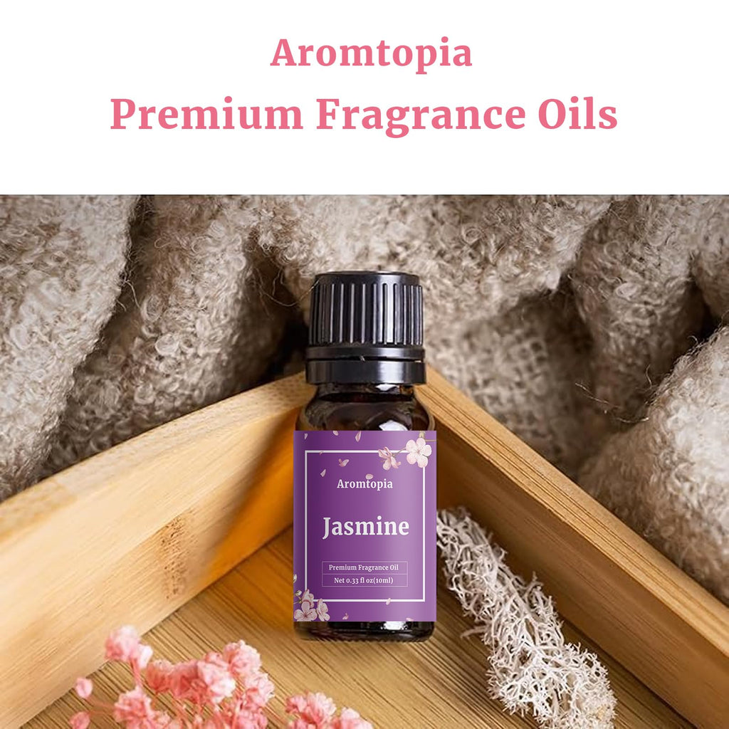 Floral Fragrance Oils 6x10ml – Aromtopia (Lavender, Rose, Gardenia, Neroli, Jasmine, Cherry Blossom)