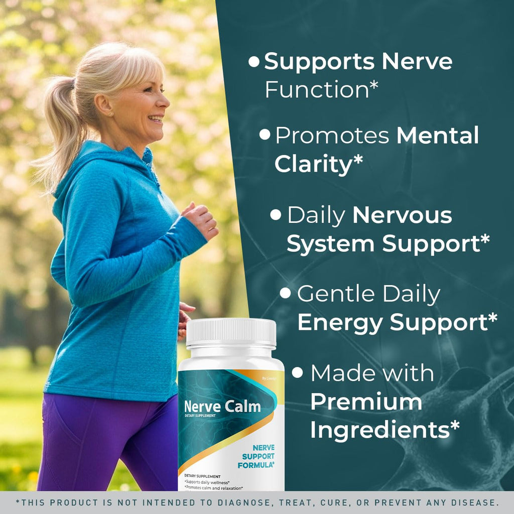 (3 Pack) Nerve Calm Capsules – Official NerveCalm Premium Formula, 90 Capsules