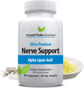 Nerve Support Supplement - 650mg ALA Alpha Lipoic Acid | Non-GMO Veggie Capsules