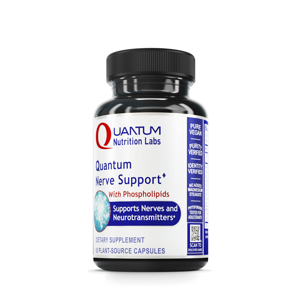 Quantum Nutrition Labs Nerve Support – Brain & Nerve Health Nootropic (60 Veggie Capsules)