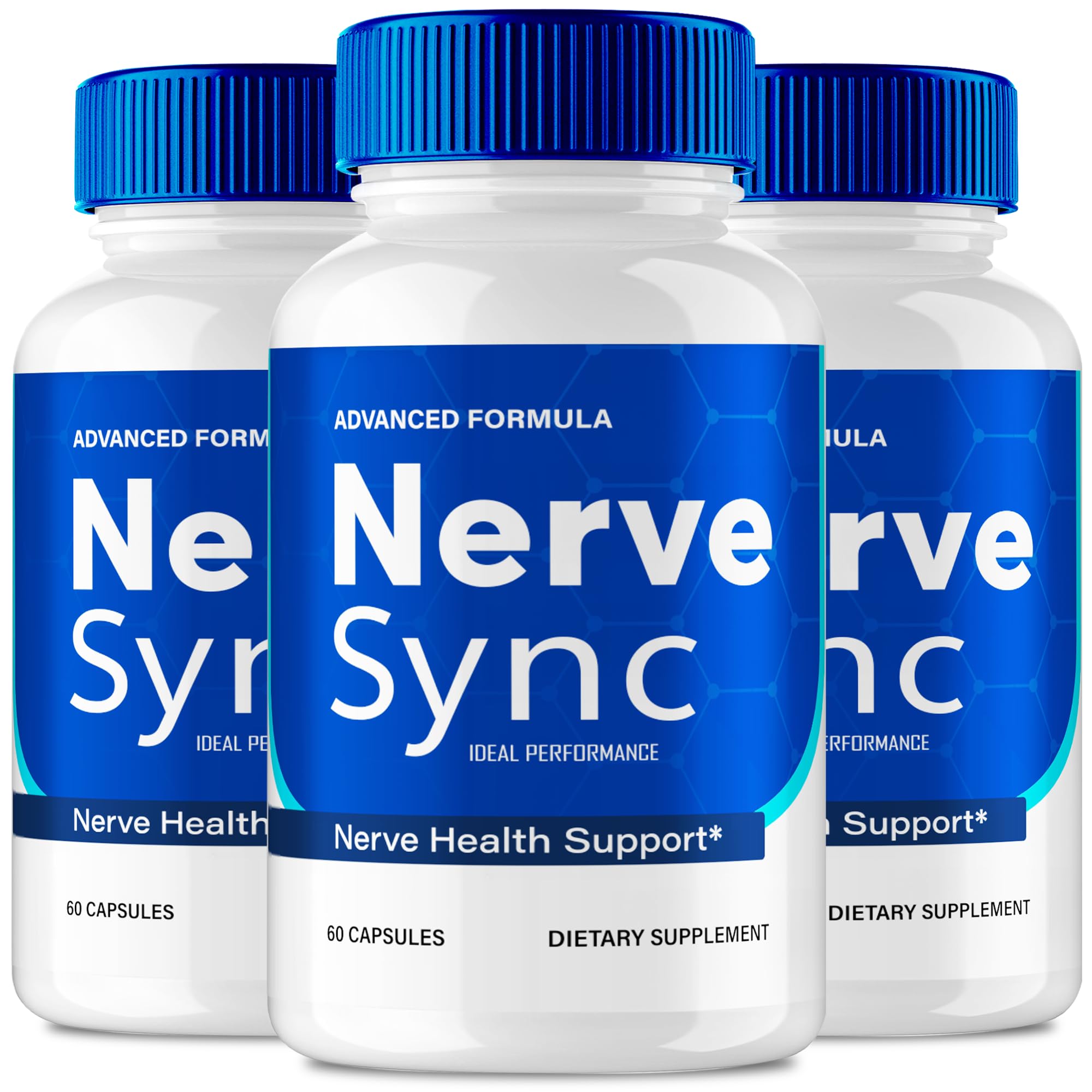 Nerve Sync Capsules – Official Nerve Sync Advanced Nerve Health Supplement Pills, Maximum Strength (3 Pack)