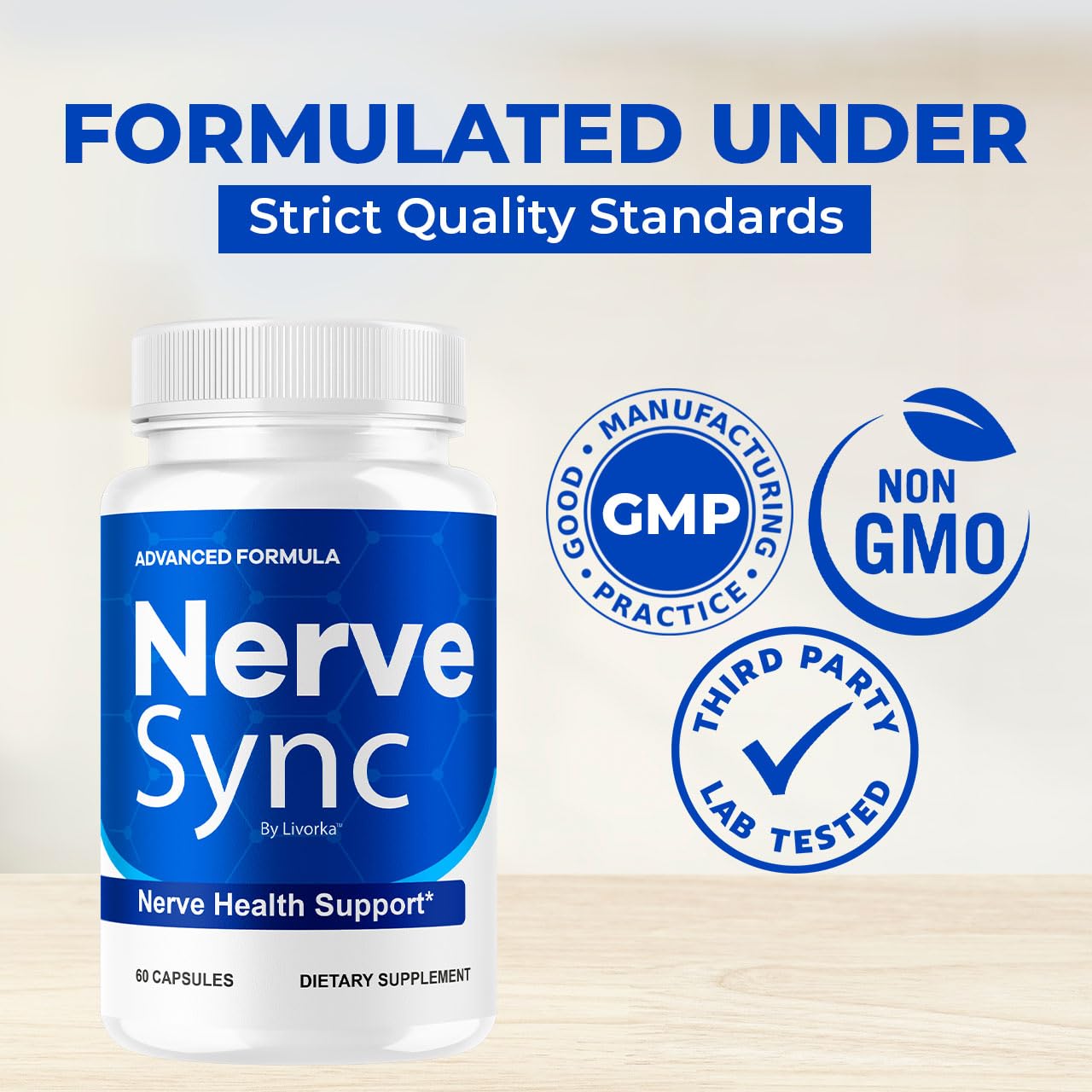 2 Pack Nerve Sync Capsules – Advanced Nerve Health Supplement, 120 Capsules