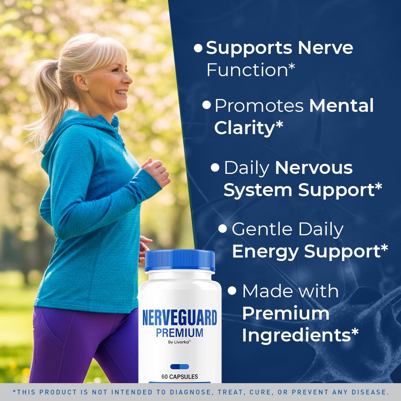 NerveGuard Premium Pills - All-Natural Nerve Support, 60 Capsules