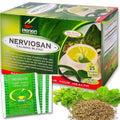 Nerviosan Calming Herbal Tea with Valerian Root, Lemon Balm & Burnet - 25 Bags - Peru