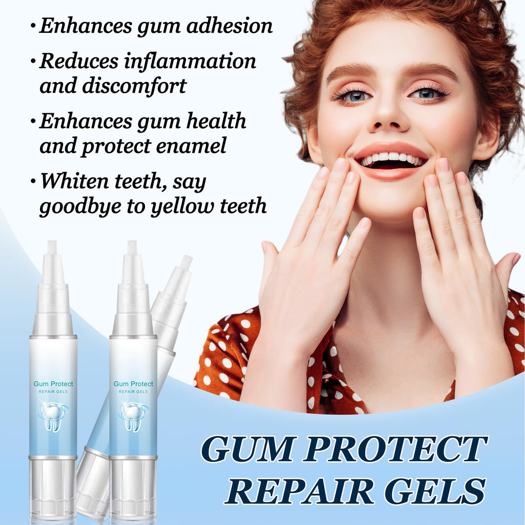 Neslemy Gum Shield Therapy Gel – Teeth Whitening Pen & Gum Treatment Kit (3PCS)
