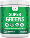Nested Naturals Super Greens Daily Powder – USDA Organic Greens, Probiotics & Fiber, 30 Servings