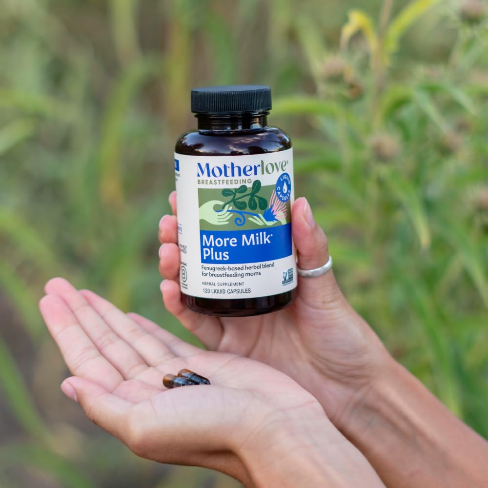 Motherlove More Milk Plus (120 Capsule Value Size) Fenugreek-Based Lactation Supplement – Organic Herbal, Vegan, Non-GMO