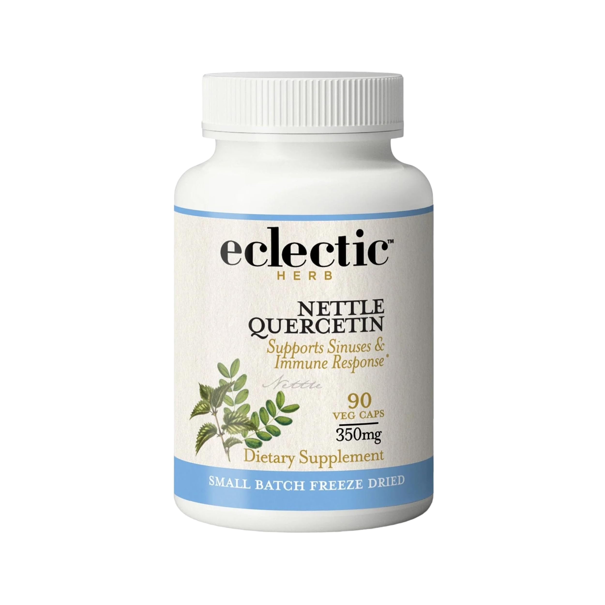 Eclectic Institute Nettle Leaf - Raw Freeze-Dried, Non-GMO, 90 CT