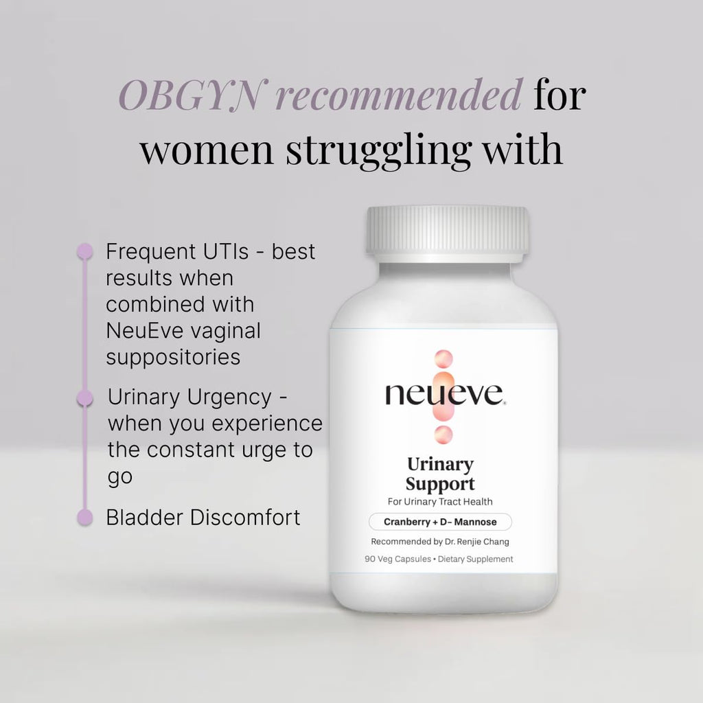 NeuEve Urinary Support Cranberry and D Mannose Supplements for Urinary Health Defense, All-Natural Ingredients | 90 Vegan Capsules