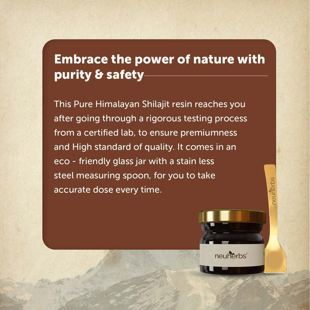 Neuherbs Shilajit Resin 20G – 75% Fulvic Acid | Energy & Immune Support