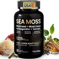 NEUMINA 1215mg Sea Moss Capsules - 90 Count | USA Made, Vegan Adaptogens