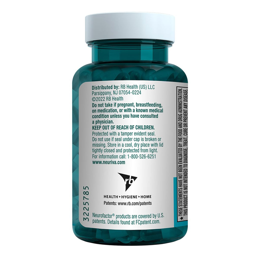 NEURIVA Plus Brain Supplement for Memory & Focus | Clinically Tested Neurofactor & PS