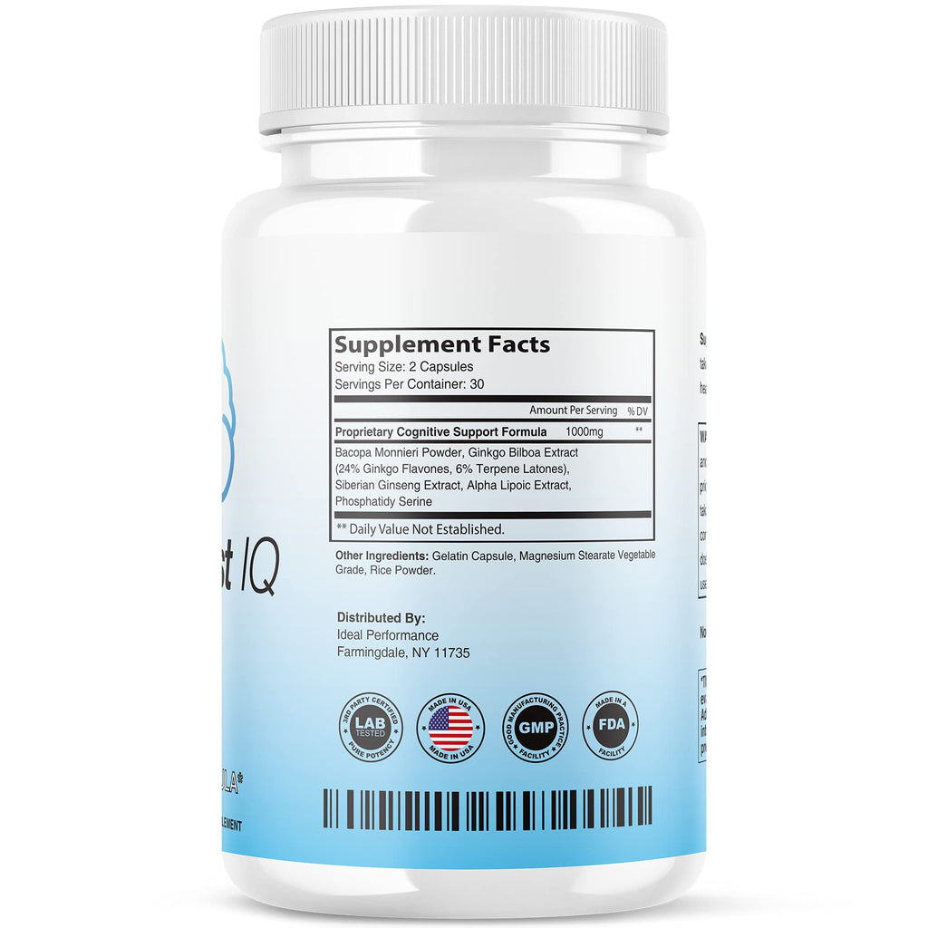 (3 Pack) Neuro Boost IQ Supplement – Brain Pills (180 Capsules) | Neuro Booster Neuroboostiq