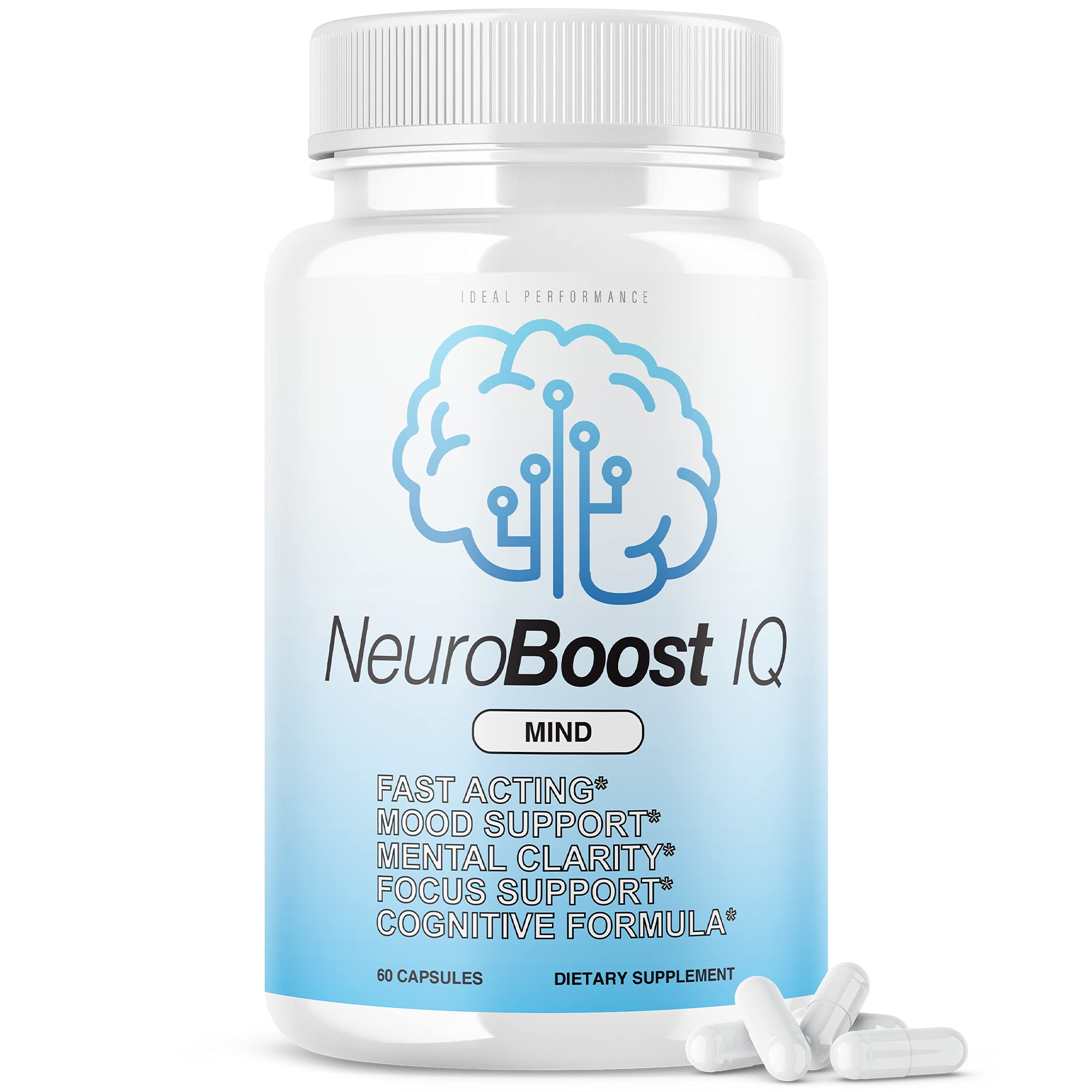 Neuro Boost IQ Supplement - Brain Pills Mind Ben Carson Neuroboostiq (60 Capsules)