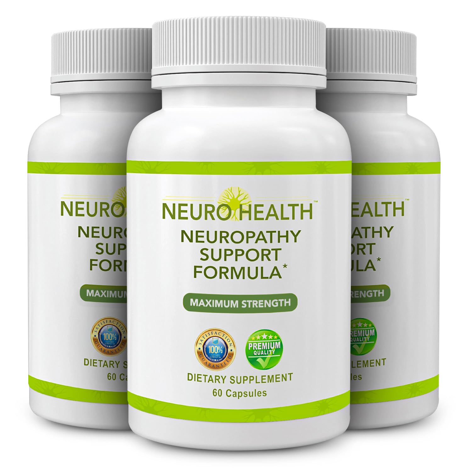 Neuro Health Nerve Support Formula for Neuropathy – Fast-Absorbing B Vitamins & Alpha Lipoic Acid, 180 Capsules