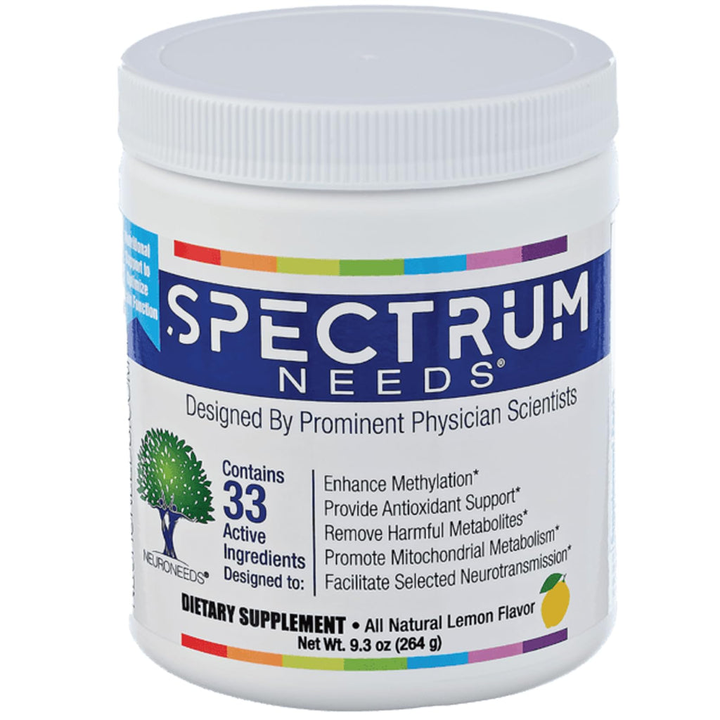 SpectrumNeeds by NeuroNeeds – 33-Ingredient Nutritional Support, Lemon Flavor