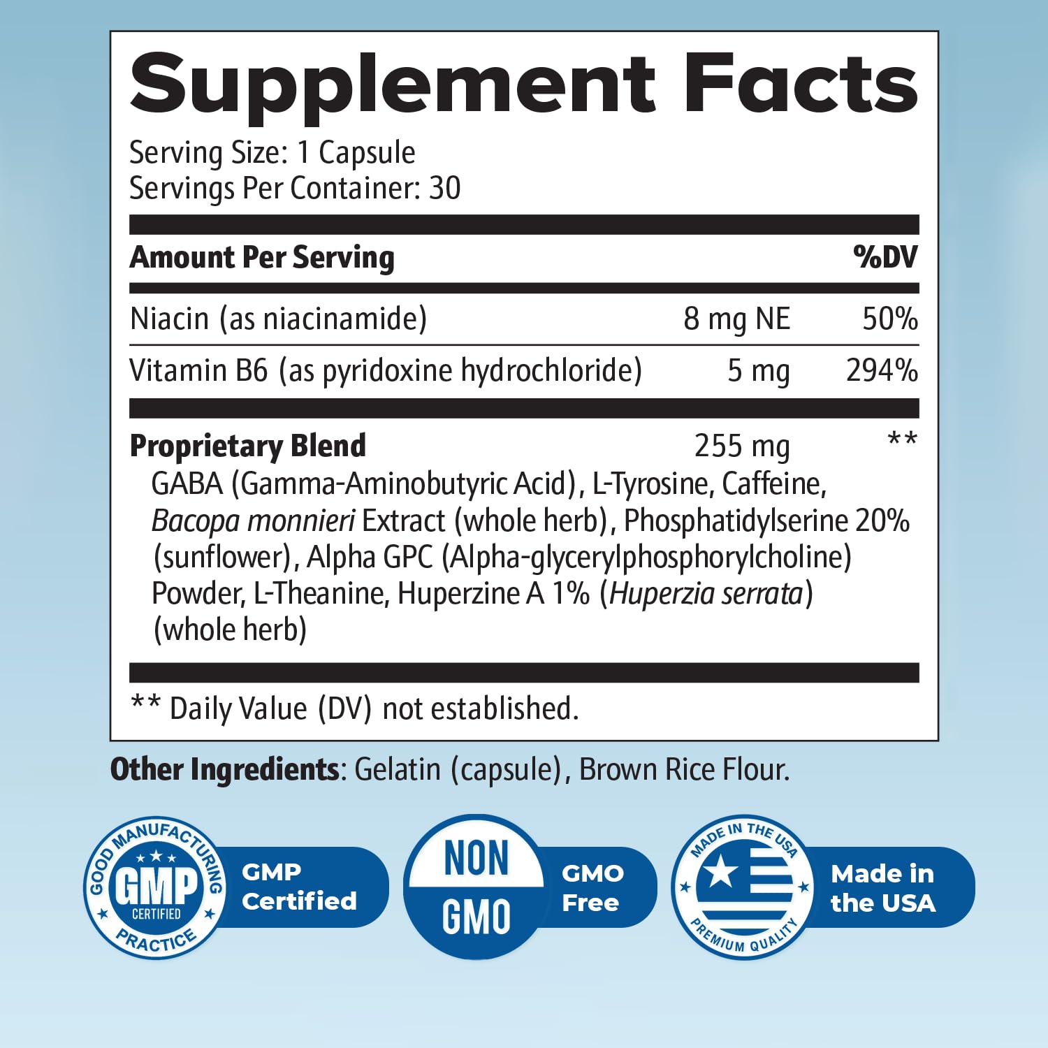 Neuro Sharp: Natural Brain Support with Bacopa, Ginkgo & Huperzine-A