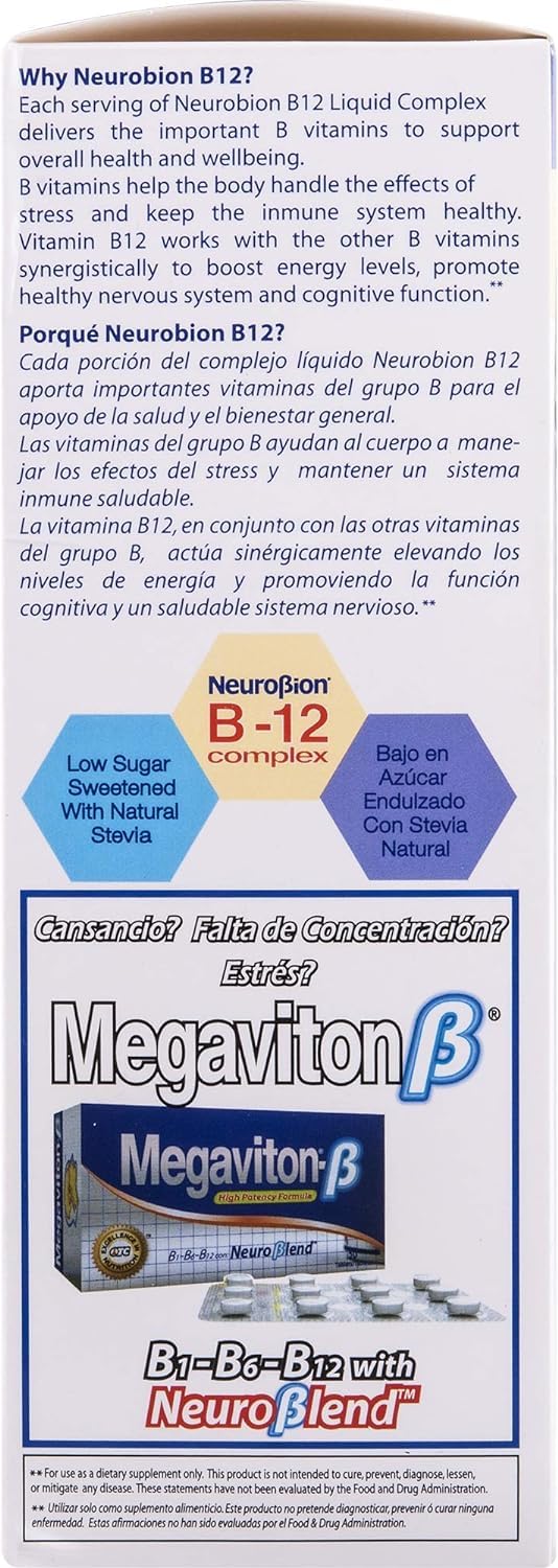 Neurobion Vitamin B12 Complex Liquid Citrus 16 oz – Energy & Cognitive Support