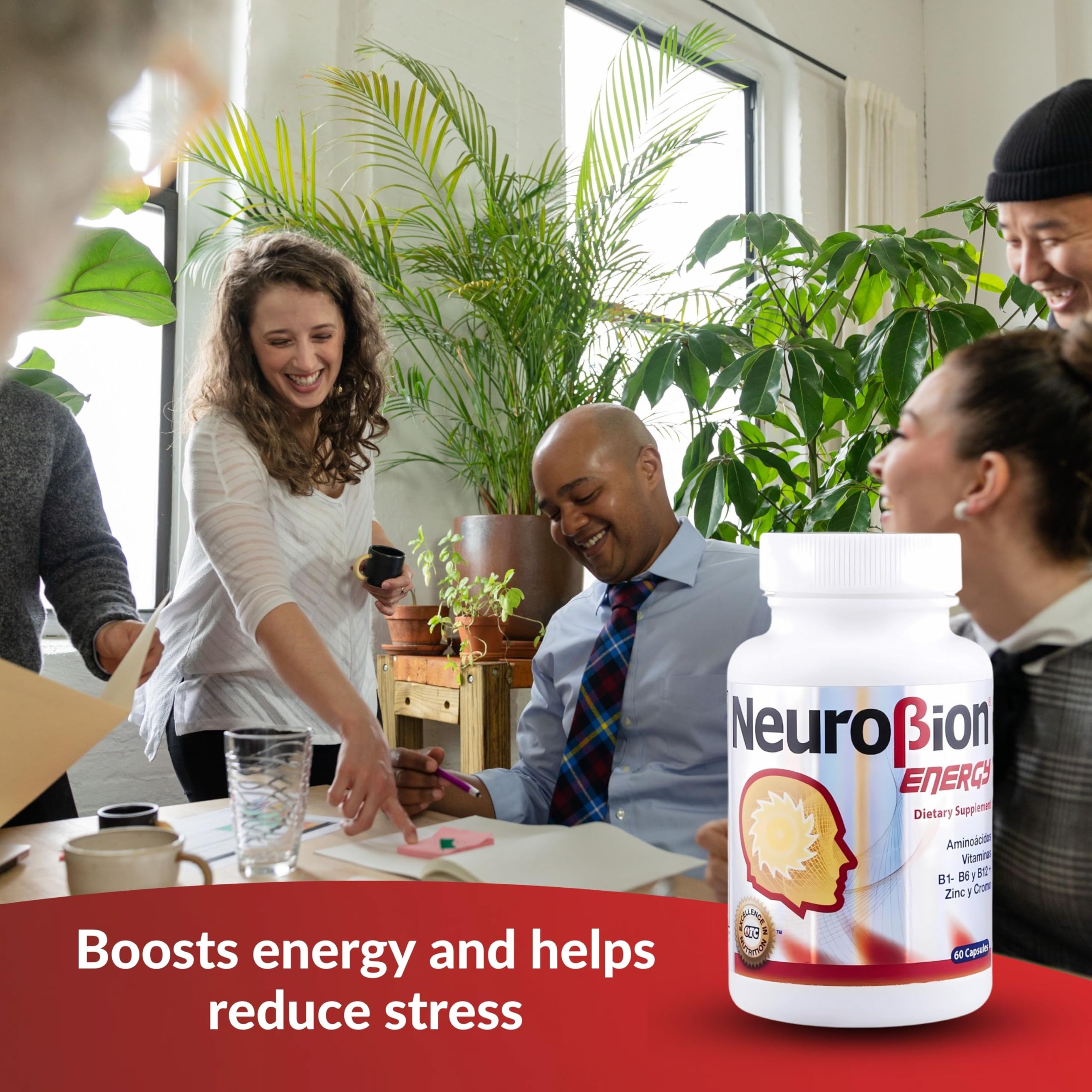 60 Caps Neurobion Energy: B Vitamins for Brain Alertness & Stamina