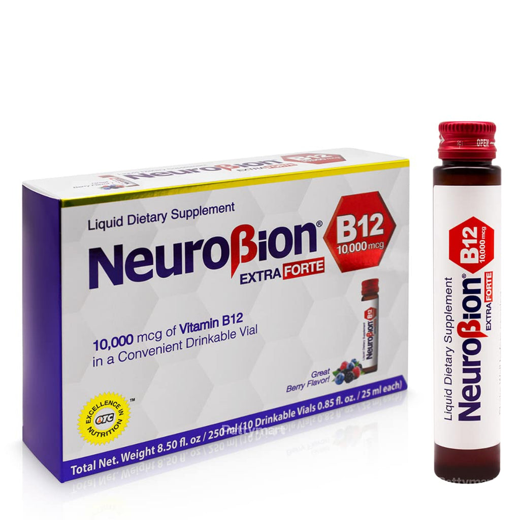 Neurobion Extra Forte B12 10,000 mcg Vials – Liquid Vitamin B12 (10 Vials per Box)