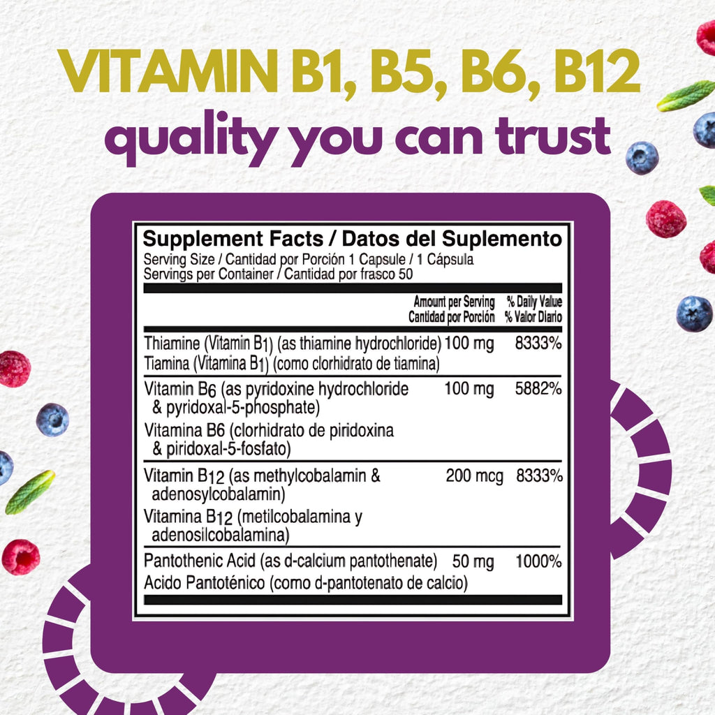 Neurobion Optimized Classic Formula B12 Methylcobalamin Dietary Supplement – 50 Capsules