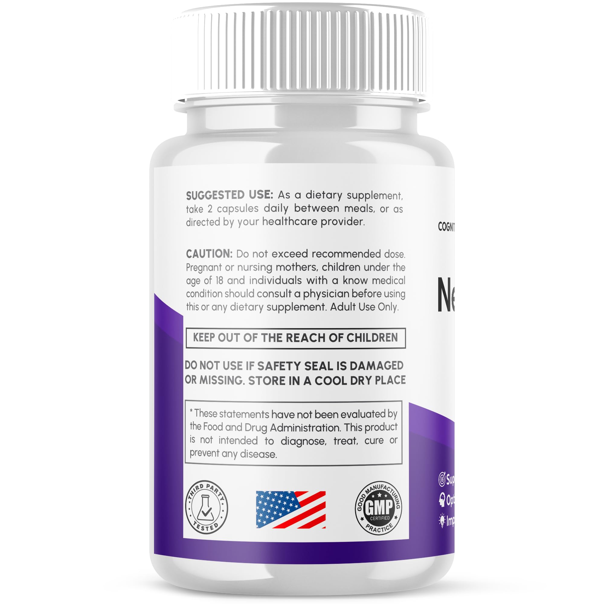 Neurocept Capsules 3 Pack – Brain Support Supplement (180 Capsules)