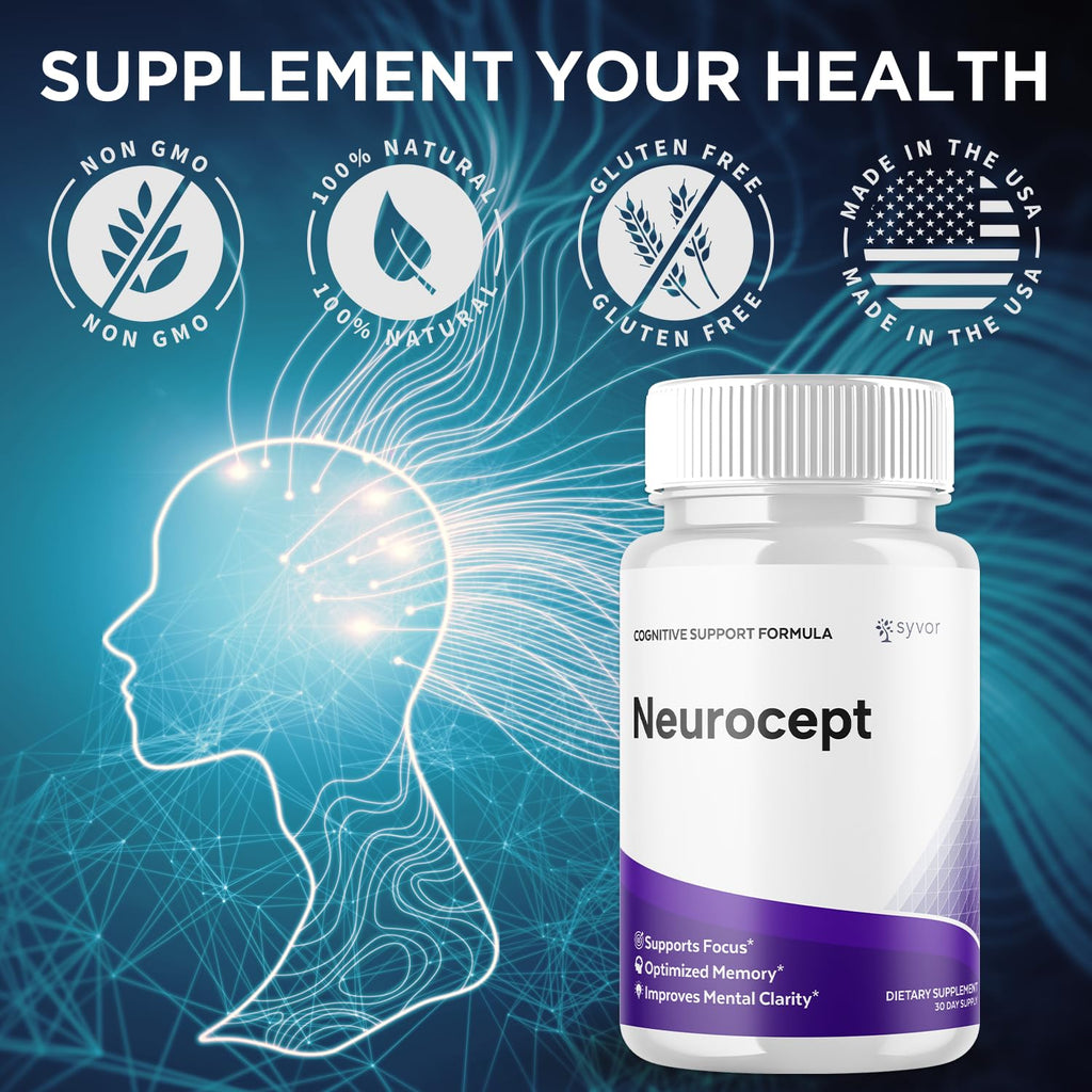 Neurocept Capsules – Brain Health Supplement with All-Natural Ingredients (60 Capsules)