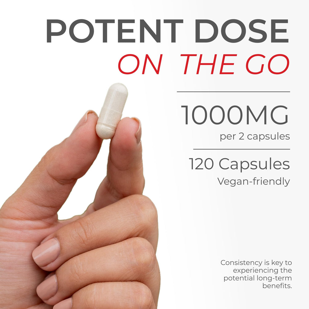 Neurogan Urolithin A PRO Capsules – 1000mg Daily Postbiotic Support, 120 Ct, USA Made