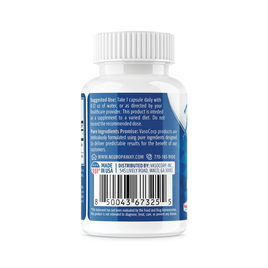 NeuropAWAY Elements S-Acetyl-Glutathione 400mg – Acid-Resistant Capsules, 60ct, CGMP, Third-Party Tested