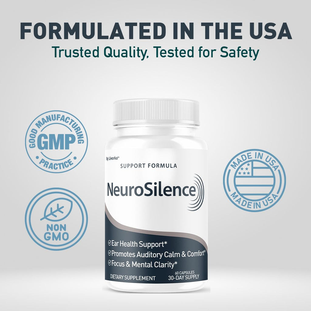 NeuroSilence Capsules (3 Pack) - Ear Health Support, 180 Capsules