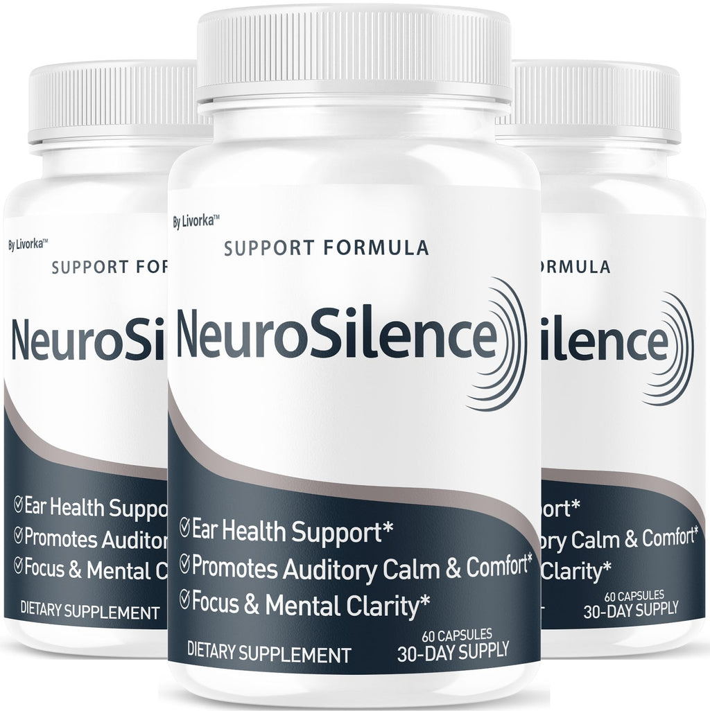 NeuroSilence Capsules (3 Pack) - Ear Health Support, 180 Capsules