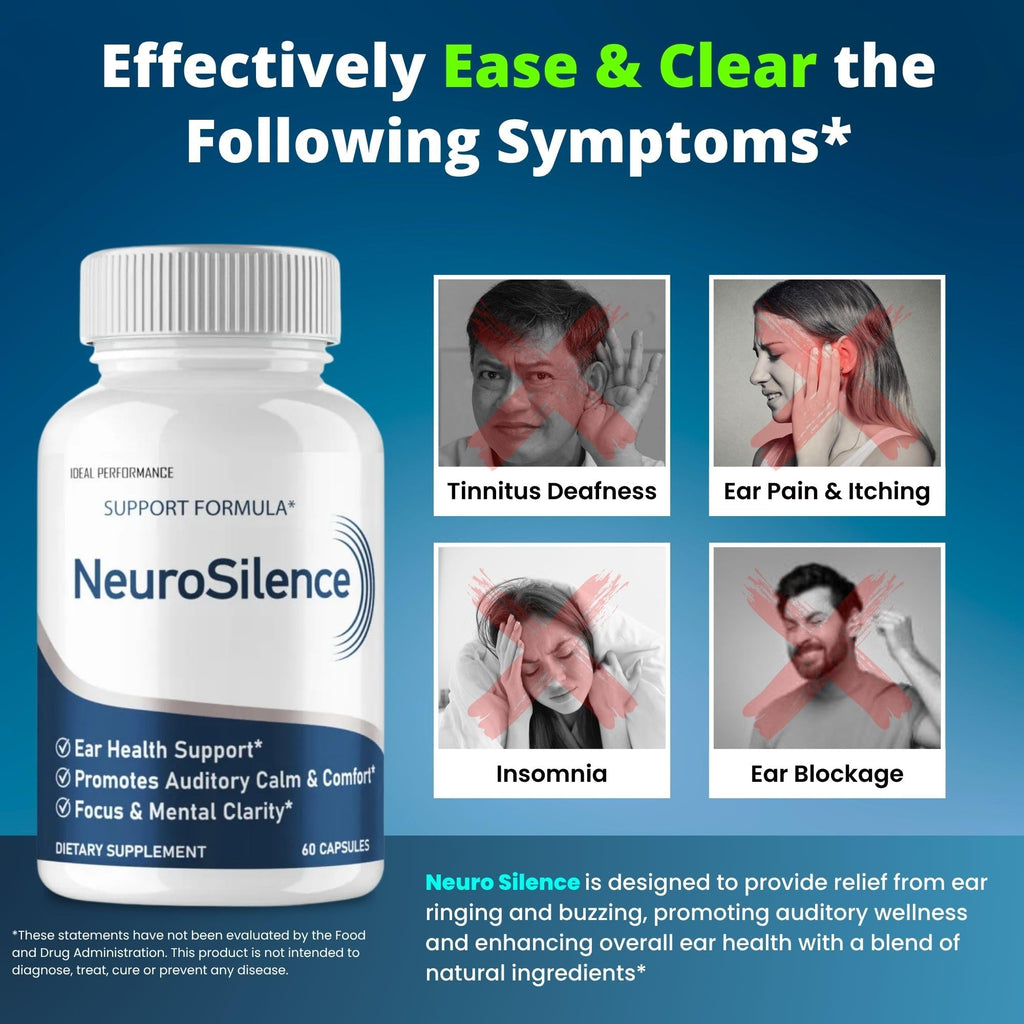 Neurosilence Capsules – Tinnitus Relief Pills | Natural Ear Health (2 Pack))