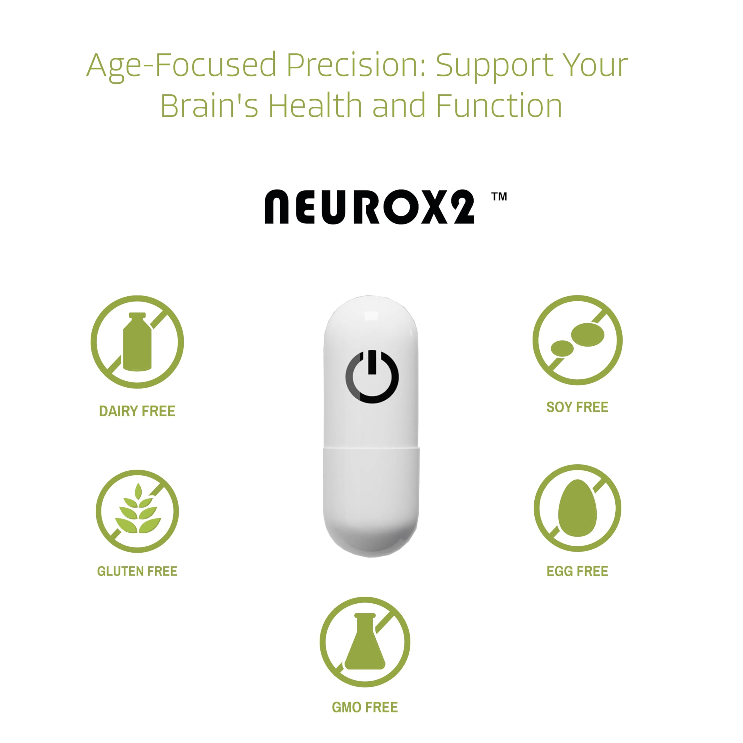 NEUROX2 – Brain Health Nootropic for Ages 18-25 | 30 Count | Caffeine-Free