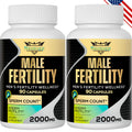 Neusupp Male Fertility Supplements - 2000mg Maca Root Prenatal Vitamins (2 Pack)
