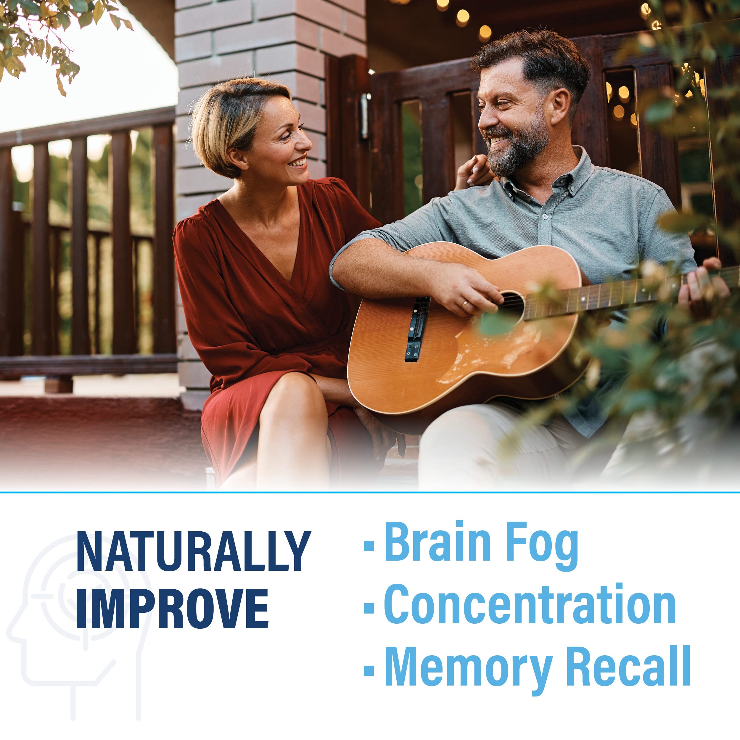 Neutein Natural Brain Booster for Memory, Focus & Brain Health | Plant-Based, Made in USA (60 capsules/30 Servings)