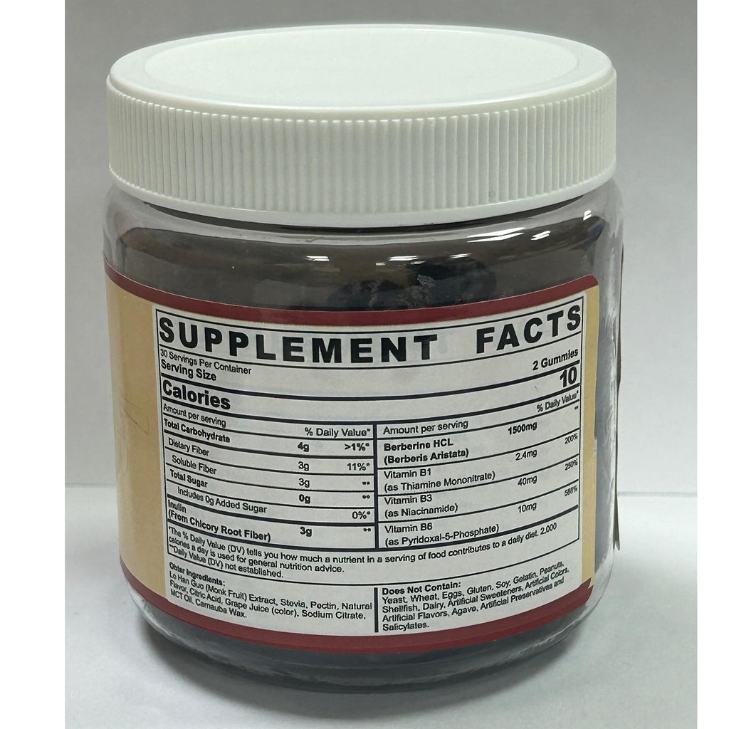 NEVISS Berberine Supplement 1500mg – Vegan, Non-GMO Gummies