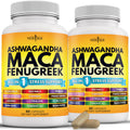 NEW AGE Ashwagandha Maca Root Fenugreek with Tongkat Ali & Ginseng | 120 Count | Made in USA