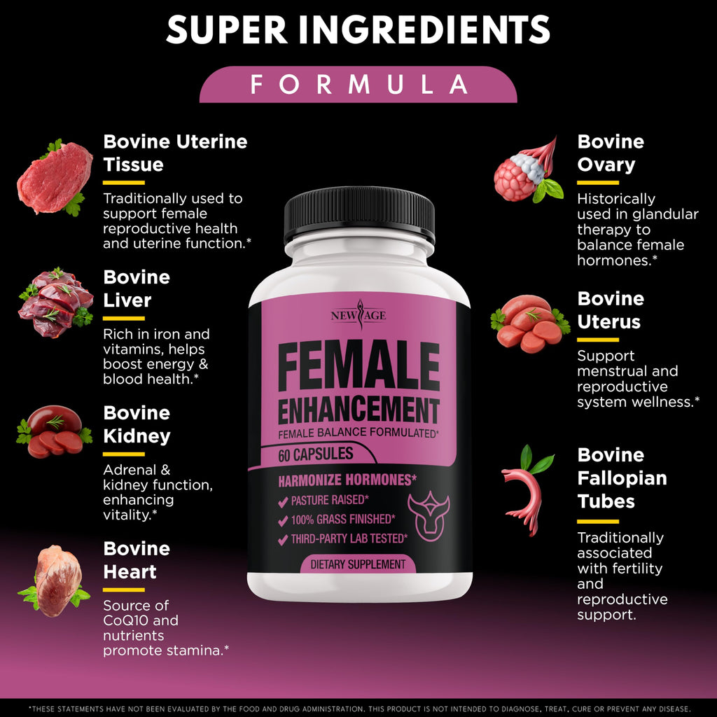 NEW AGE Beef Organ Supplement for Women – Hormone Balance & Wellness