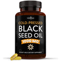 NEW AGE Black Seed Oil Softgel Capsules – Premium Cold-Pressed Nigella Sativa, Non-GMO (60 Softgels)