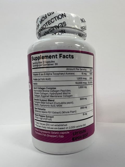 NEW AGE Collagen Pills with Biotin, Keratin & Hyaluronic Acid – 270 Count