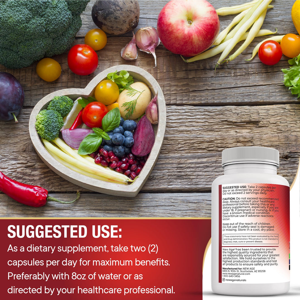 New Age CoQ10 200mg with Red Yeast Rice & Omega-3-6-9 – 120 Count