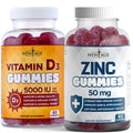 NEW AGE Immune Defense Combo - 2 Pack: Vitamin D3 5000 IU & Zinc Gummies
