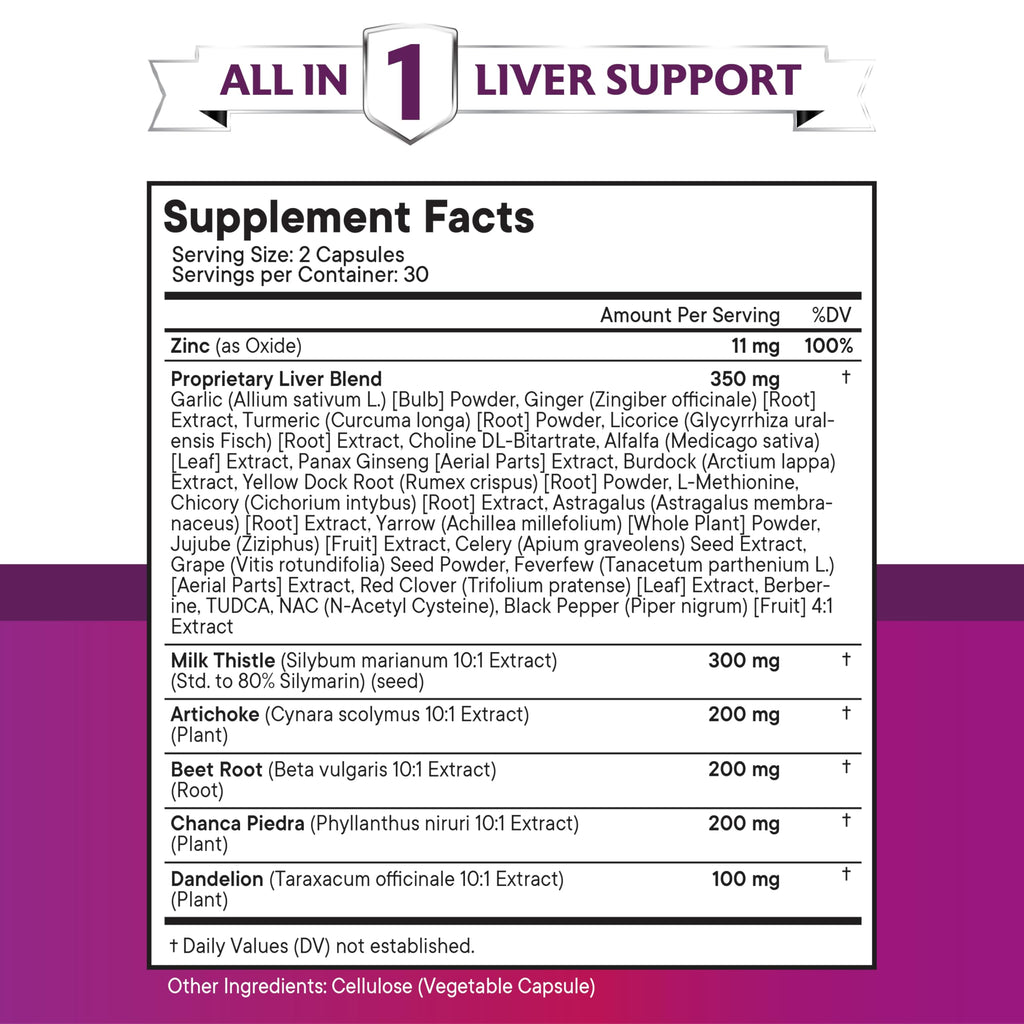 NEW AGE Milk Thistle NAC & Chanca Piedra Liver Support - 120 Count