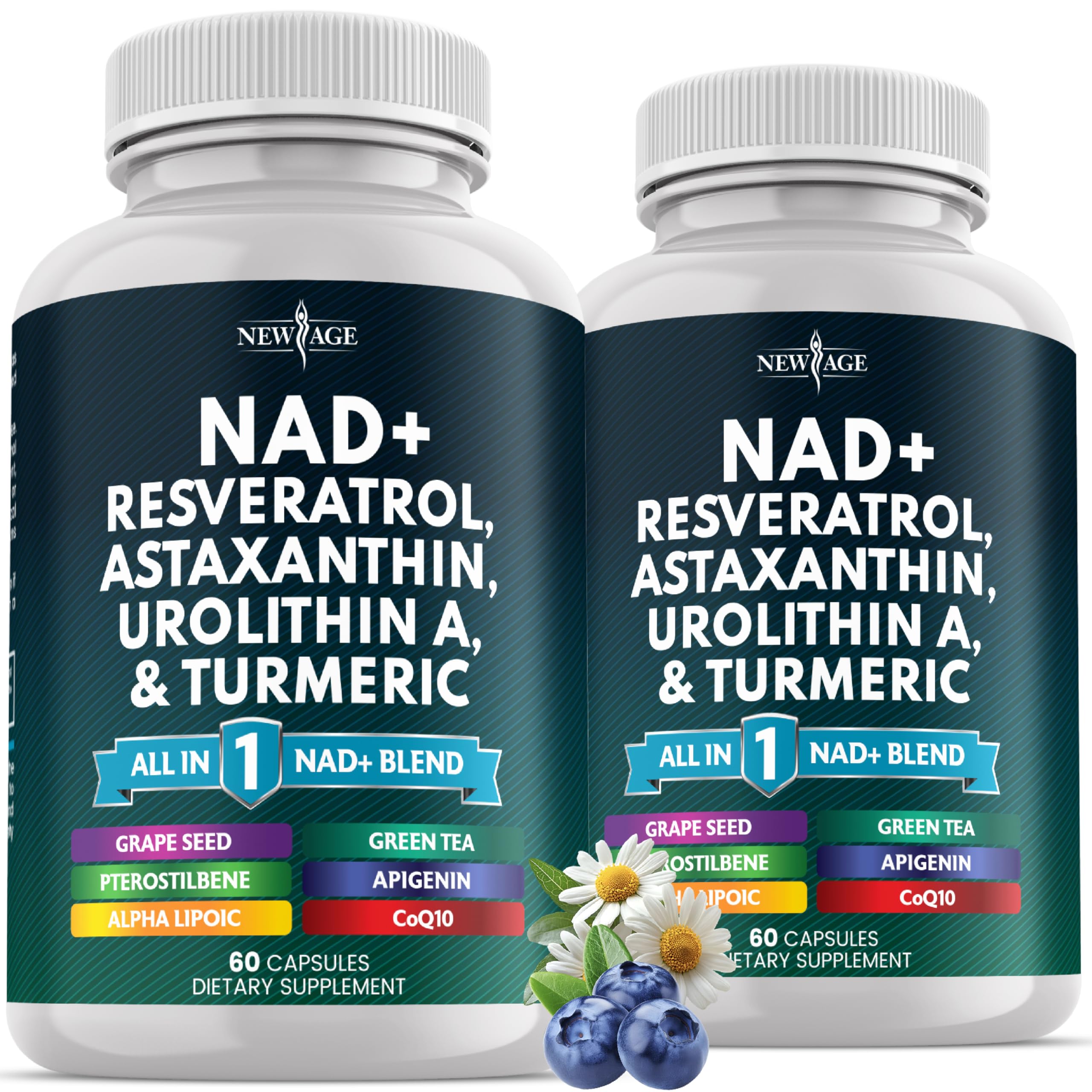 NEW AGE NAD+ Supplement - NAD+ Energy, Antioxidant Blend, Vegan